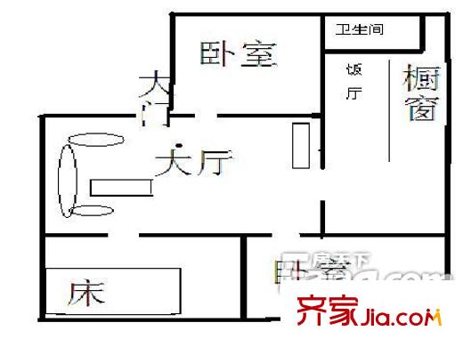 九架爐巷小區(qū)戶型圖市南路九架爐巷 戶型圖2 3室2廳1衛(wèi)1廚