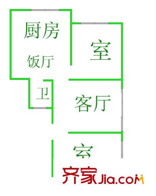九架爐巷小區(qū)戶型圖市南路九架爐巷 戶型圖4 3室1廳1衛(wèi)1廚