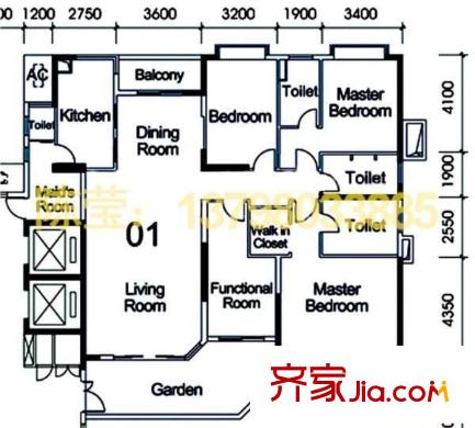 宏泰世家 8室 戶型圖