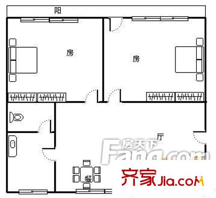 啤酒廠宿舍 戶型圖 2