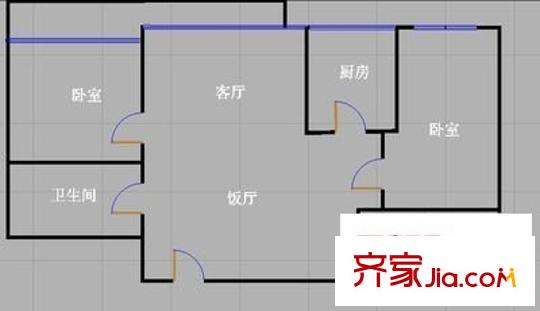 旅華苑 2室 戶型圖