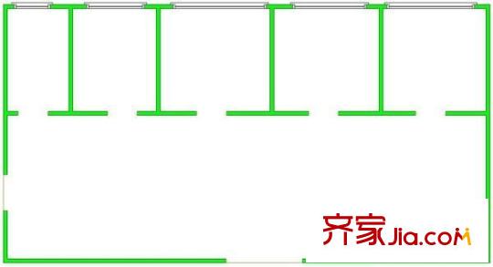 凱賓斯基大廈 6室 戶型圖