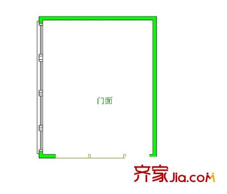 華億大廈住宅 1室 戶型圖