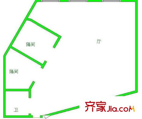 華億大廈住宅戶型圖華億大廈 1室 戶型圖 1室1廳