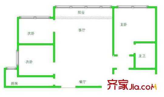 紅盾新寓 3室 戶型圖