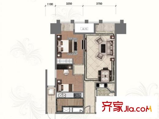 富力中心 戶型圖 4