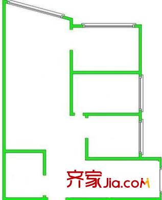 東方明珠 3室 戶型圖