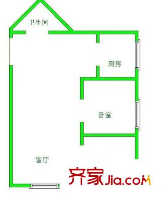 翡翠苑 2室 戶型圖
