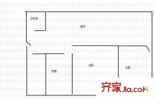 華城凱旋門 3室 戶型圖