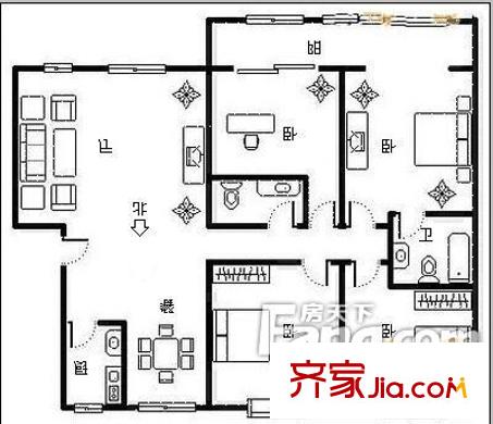 千千代公寓 戶型圖 4