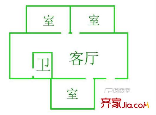 九架爐巷小區(qū)戶型圖5 
