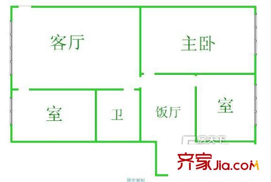 九架爐巷小區(qū)戶型圖市南路九架爐巷 戶型圖5 3室2廳1衛(wèi)1廚