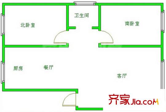 九架爐巷小區(qū) 戶型圖 2