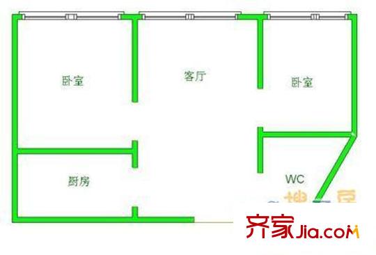 金達(dá)花園戶型圖金達(dá)花苑 戶型圖 2室1廳1衛(wèi)1廚