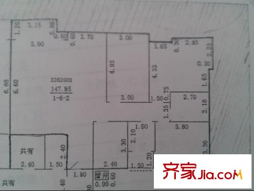 宏泰世家 3室 戶型圖