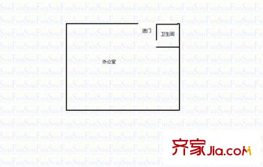 華億大廈住宅 2室 戶型圖