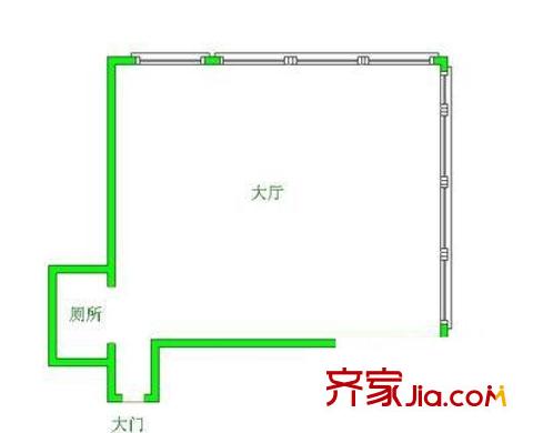 華億大廈住宅戶型圖華億大廈 1室 戶型圖 1室1廳1衛(wèi)