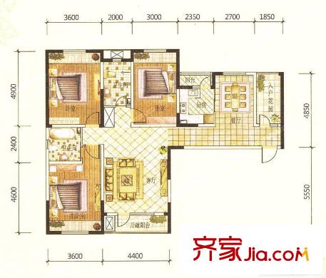 成黔花園 戶型圖 5