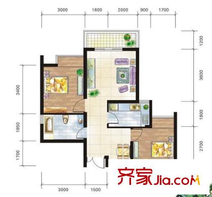 成黔花園 戶型圖