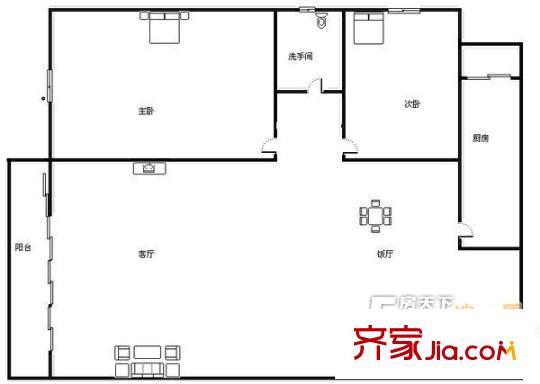 半邊街民宅 戶型圖4