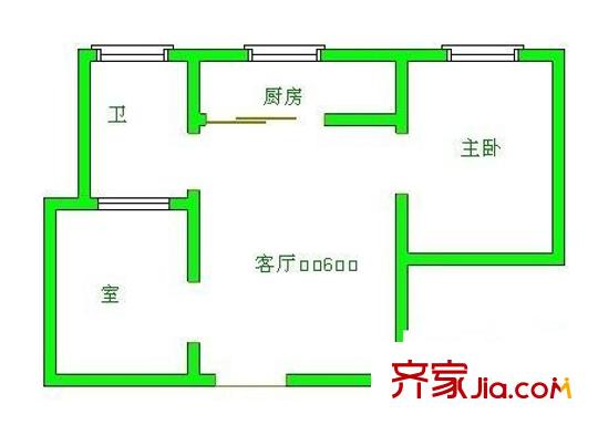 半邊街民宅戶型圖半邊街防疫站旁民宅 0室 戶型圖 1室1廳1衛(wèi)1廚