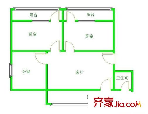 紅盾新寓 3室 戶型圖