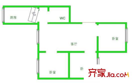 紅盾新寓 3室 戶型圖