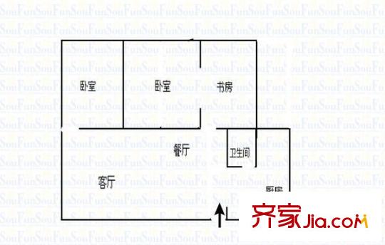 寶安花園 2室 戶型圖