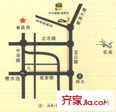 中天御熙谷交通圖中天
