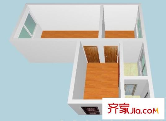 黔江廠宿舍 2室 戶型圖