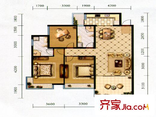 南岳首座一期A1A2戶型