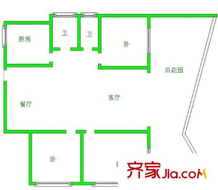 碧云山居 3室 戶型圖