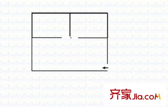 銀座商務(wù)大廈 1室 戶型圖