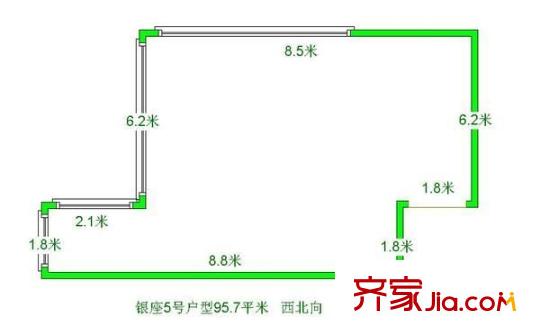 銀座商務(wù)大廈 0室 戶型圖