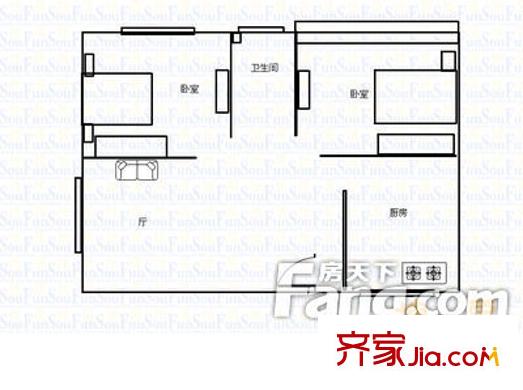 千千代公寓 戶(hù)型圖 6