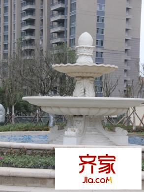 保利紫薇郡小區(qū)噴泉（2012-12-21）