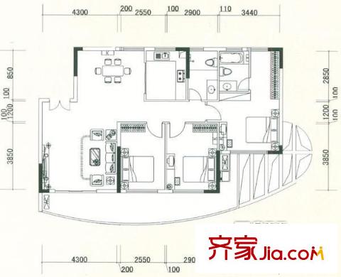 碧綠苑 戶型圖 3