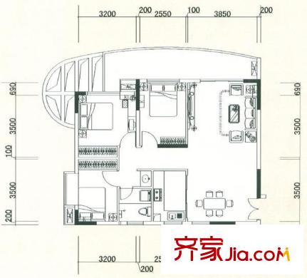 碧綠苑 戶型圖 2