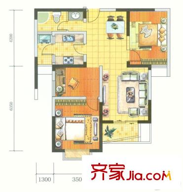 興隆城市花園臥龍居 戶型圖 5