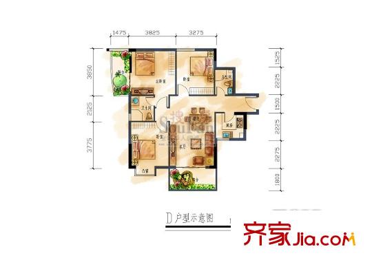 新園小區(qū)戶型圖33室 