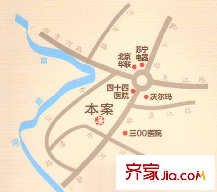 星河國際區(qū)位示意圖