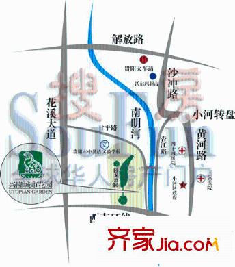 興隆城市花園碧波居交通圖