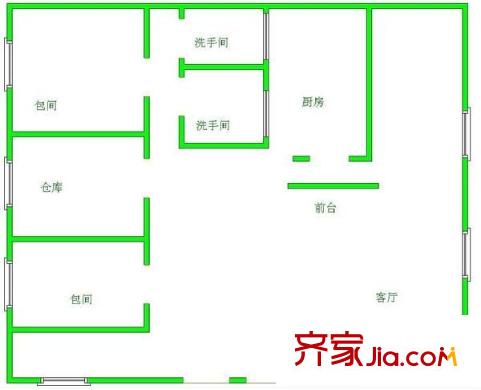 天驕瑞園 1室 戶型圖