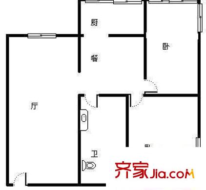 天緯南岳苑 2室 戶(hù)型圖