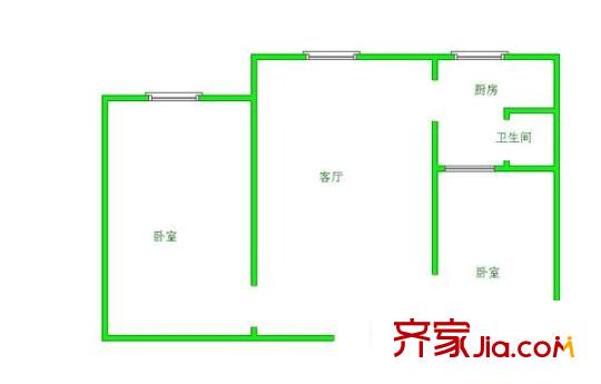 天緯南岳苑 2室 戶(hù)型圖