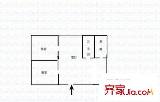 天緯南岳苑 2室 戶型圖