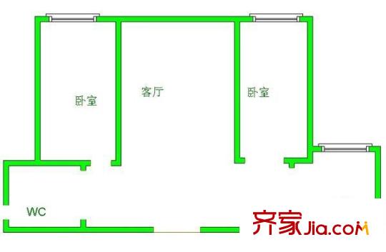 十二中教師宿舍 0室 戶型圖