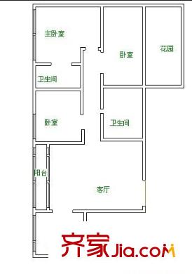 久聯(lián)華廈 3室 戶型圖