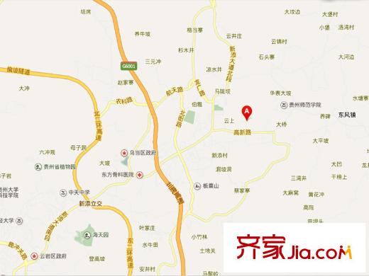 陽晨美林項目百度電子地圖