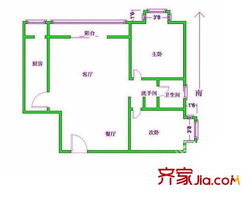 吟峰苑 戶型圖